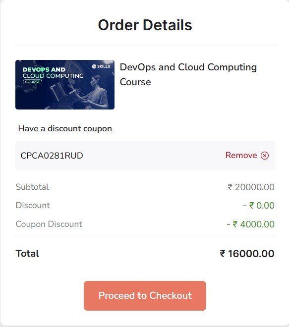 DevOps and Cloud Computing Course Discount Proof