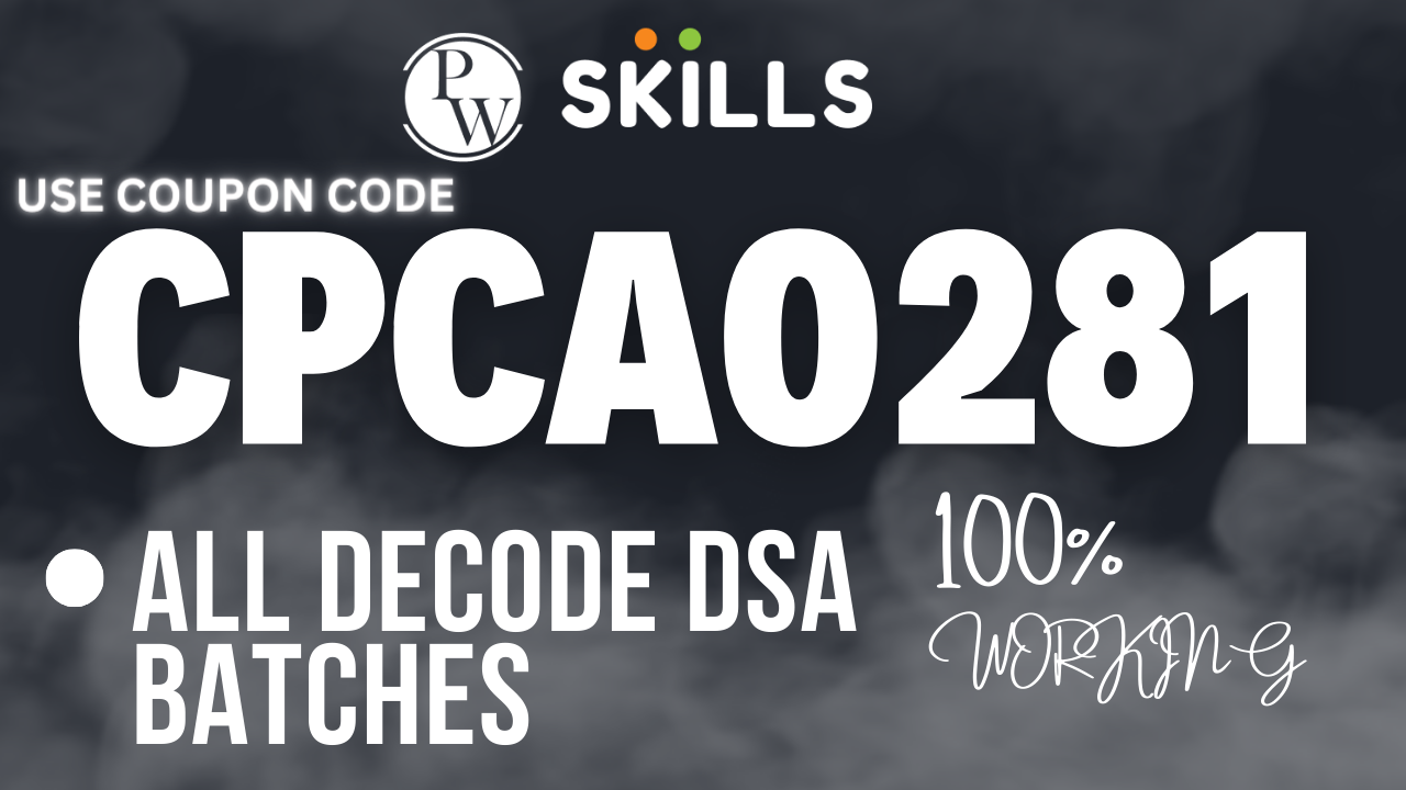 PW Skills Java With DSA Coupon Code : Save ₹1000 